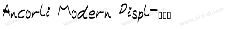 Ancorli Modern Displ字体转换
